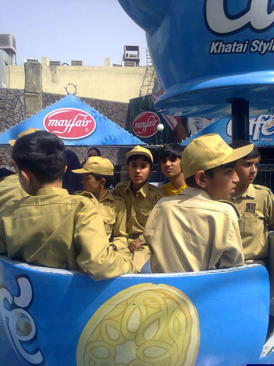 Students at campus event